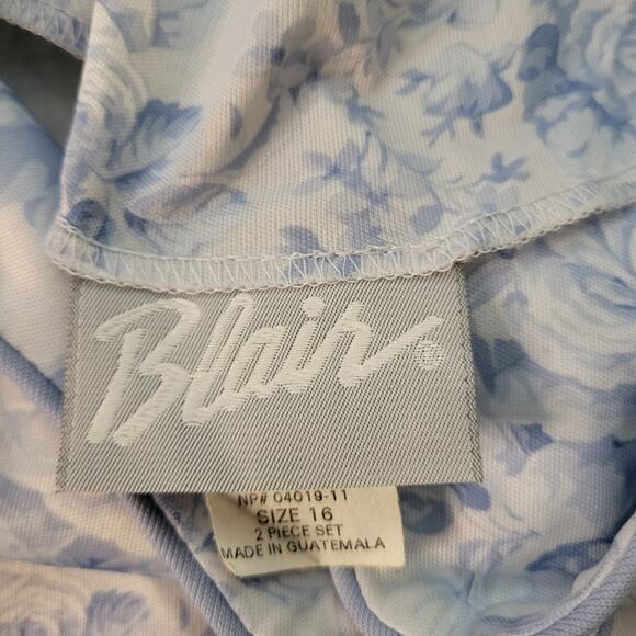 Blair Blue/White Floral Skirt Set - Size 16 - Picture 7 of 9